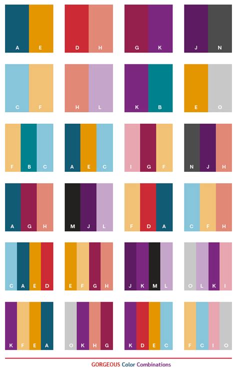 Gorgeous Color Schemes Color Combinations Color Palettes For Print