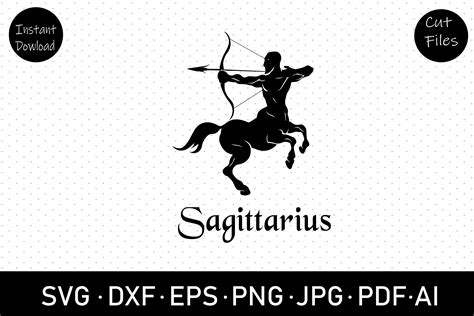 Sagittarius Zodiac Sign Svg Dxf Cut File Clip Art 1186900 Cut