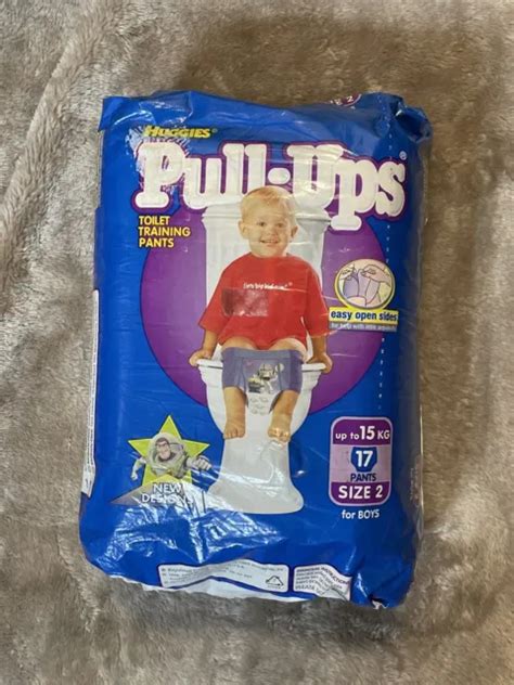 Rare Vintage Import 2000 Huggies Girls Pull Ups Diapers Size 2 Mexico