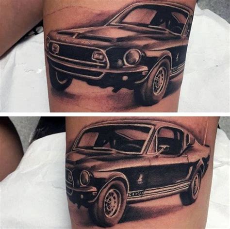 40 Mustang Tattoo Designs For Men Sports Car Ink Ideas Mustang