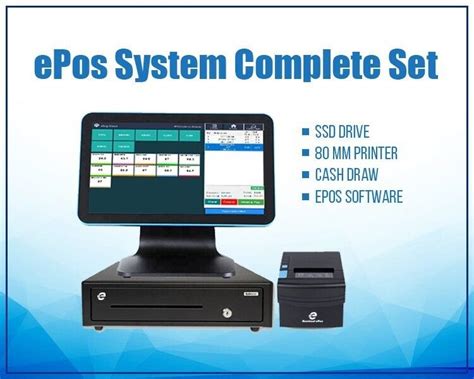 Epos System Pos Cash Register Till 15” Touch Screen Full Epos