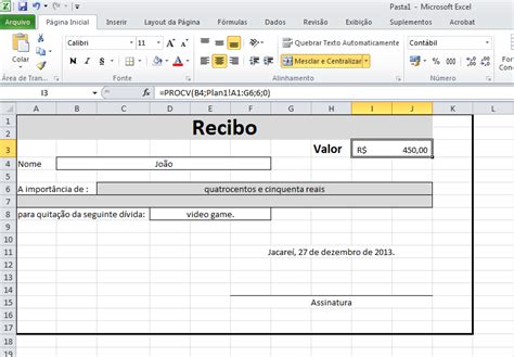 Modelo De Recibo Via Excel Empresa