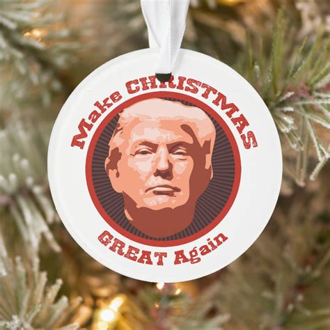 Make Christmas Great Again Trump Ornament Zazzle