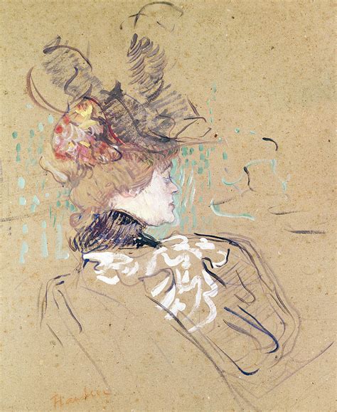 Profile Of A Woman Painting By Henri De Toulouse Lautrec Pixels