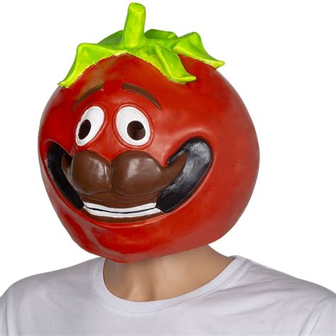 Halloween Fortnight Cosplay Tomato Head Mask Custom Latex Mask
