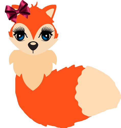 Cute Fox Clip Art Png Download Full Size Clipart 445078 Pinclipart