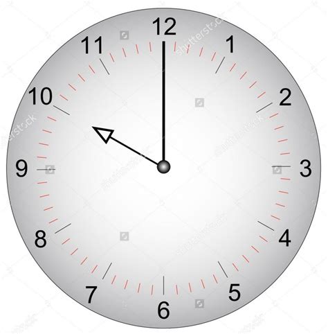 Face Of A Clock With Minutes Learning Printable