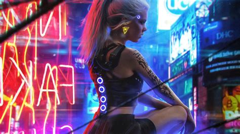 Cyberpunk Neon Girl 4k Hd Games 4k Wallpapers Images Backgrounds Photos And Pictures