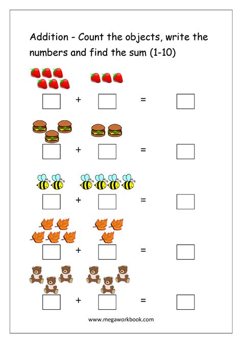 Free Printable Math Addition Worksheets For Kindergarten Ideas 2022