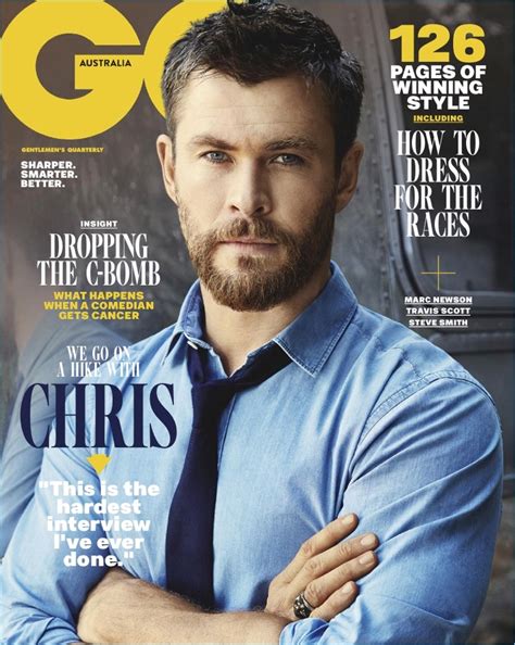 Chris Hemsworth Gq Australia Cover Photo Shoot November 2017