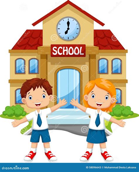 Cute School Kids Cartoon Stock Illustration Illustration Of Enrollment