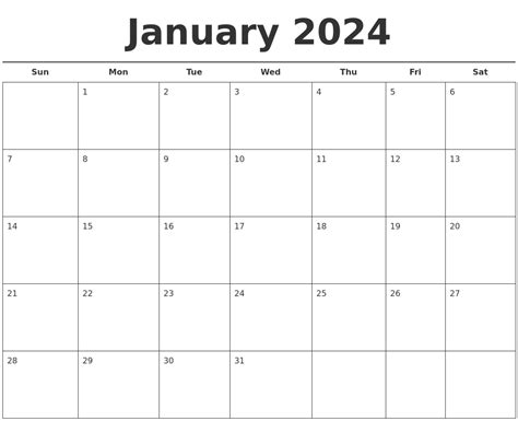 Free Printable Calendar January 2024 Skip The Trip To A Physical Store
