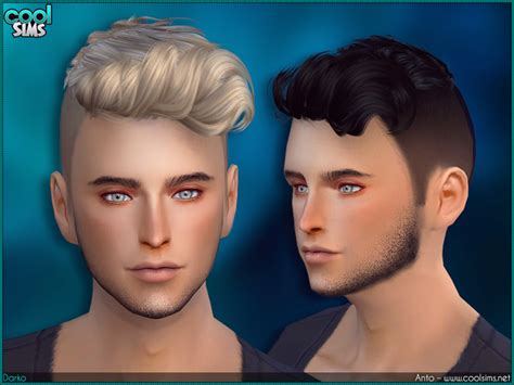 Anto Darko Males Side Shaved Hair By Alesso At Tsr Sims 4 Updates