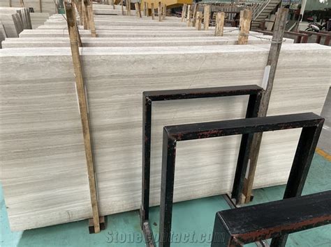 Serpeggiante Light Wooden White Polished Marble From China