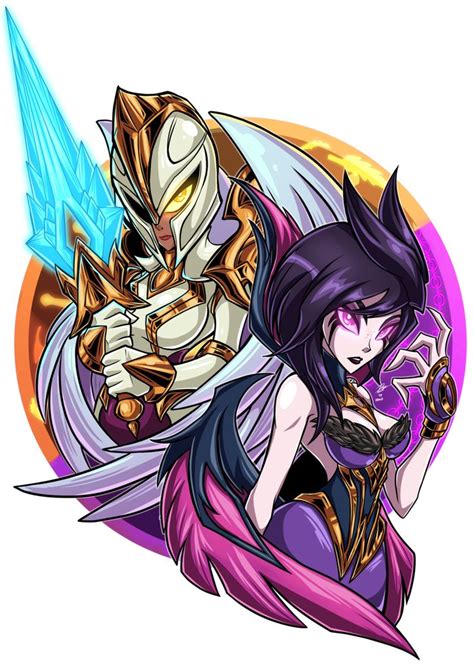 Kayle And Morgana By Kraus Illustration On Deviantart Morgana League Of Legends Leona League