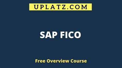 Overview Course Sap Fico Training And Certification Sap Fico Course