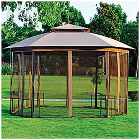 Aoxun 11' x 11' pop up canopy tent , straight leg outdoor gazebo with mosquito netting , patio gazebo shelter with 121 square feet of shade , beige 3.7 out of 5 stars 296 $179.99 $ 179. View Wilson & Fisher® 11' x 13' Catalina Octagon Gazebo ...