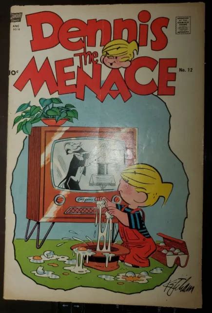 Dennis The Menace 12 Pines Standard Comics September Sept 1955 Vg