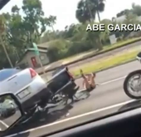 Motorcycle Road Rage Accident In California