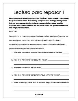 Spanish Reading Comprehension Activity By Mr Electives Tpt