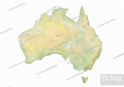 Australia Relief Map Stock Photo Picture And Rights Managed Image