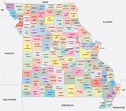 Missouri Counties Map | Mappr