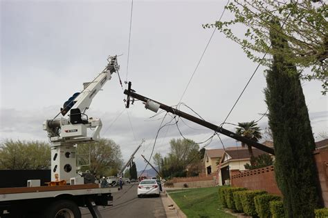 Downed Power Poles Cause Outage In Washington City St George News