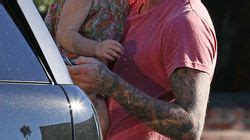 David Beckham Kisses Daughter Harper While Shopping In Los Angeles Mirror Online