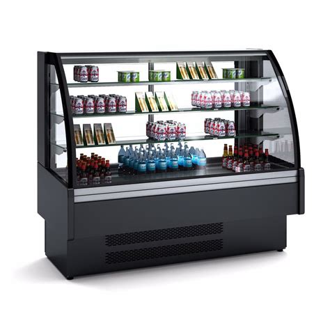 Buy Stainless Steel Refrigerated Display Case With Glass Door 1