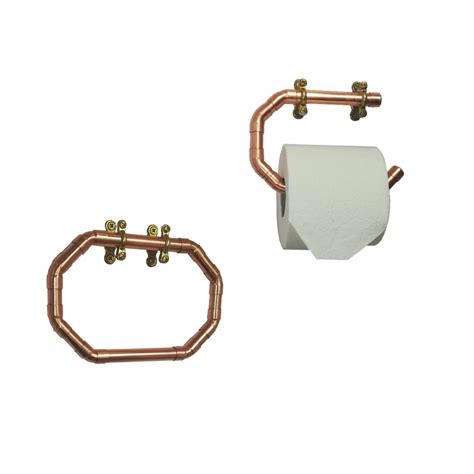 Copper Bathroom Accessories Set Shaped