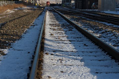 Free Images Snow Winter Track Train Vehicle Weather Lane Rail