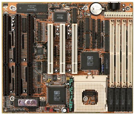 The i486 was introduced in 1989 and was the first tightly pipelined x86 design as well as the first x86 chip to use more than a million transistors. KM-S4-1 (SiS 496/497) 486 PCI Motherboard - AmoRetro.de