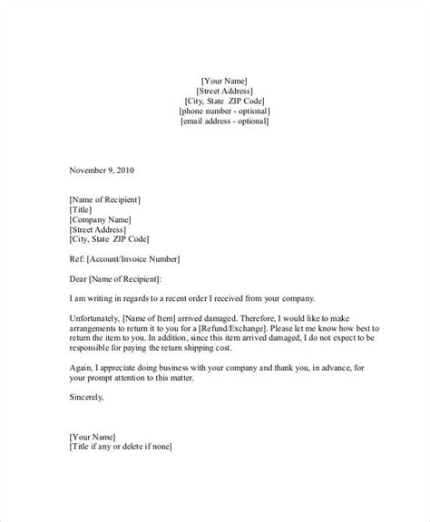complaint letter sample   word  documents