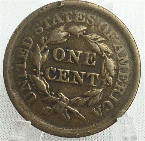 Lot 1852 Us 1c Braided Hair Liberty Head Large Cent