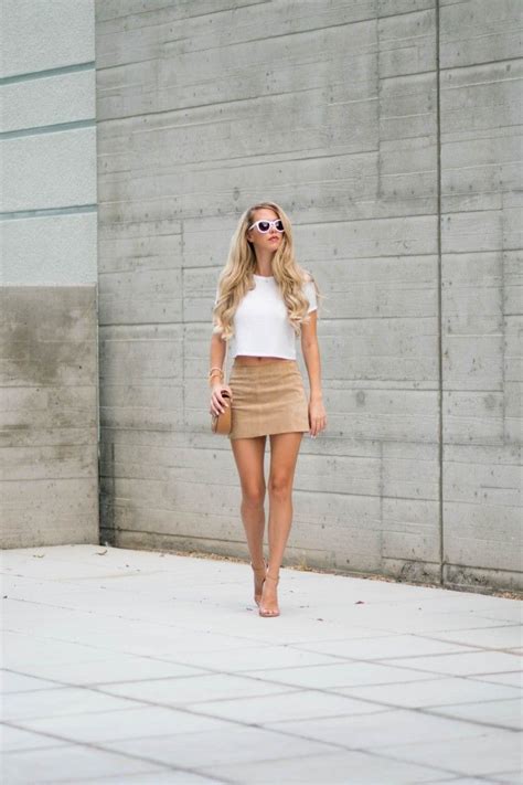 Suede Kier Couture Fashion Mini Skirts Miniskirt Outfits
