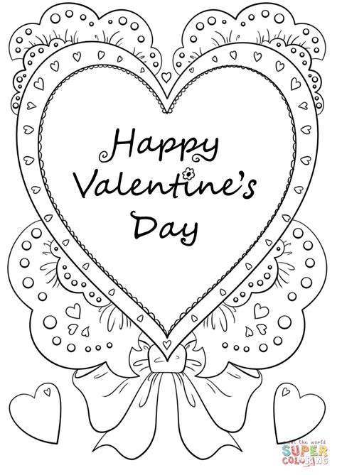 This means you're free to print and use them as many times as you'd like i'm a former classroom teacher with a masters of the arts in teaching turned wahm to an energetic latina preschooler. Happy Valentine's Day coloring page | Free Printable ...