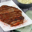 Oven Roasted Flank Steak - thestayathomechef.com