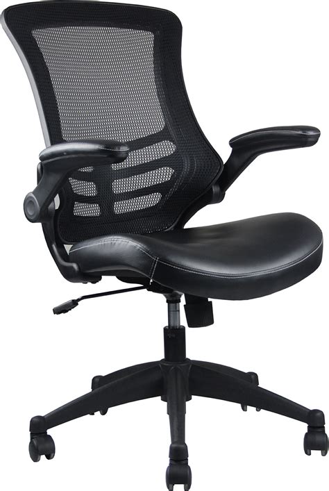 Techni Mobili Stylish Mid Back Mesh Office Chair With Adjustable Arms