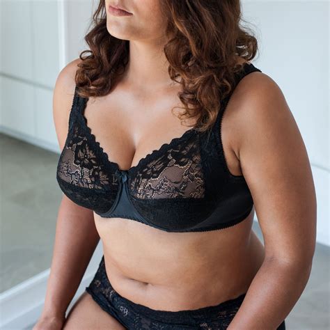 Lace Minimizer Plus Size Bra Full Coverage Bralette See Through Underwire Sheer Ebay
