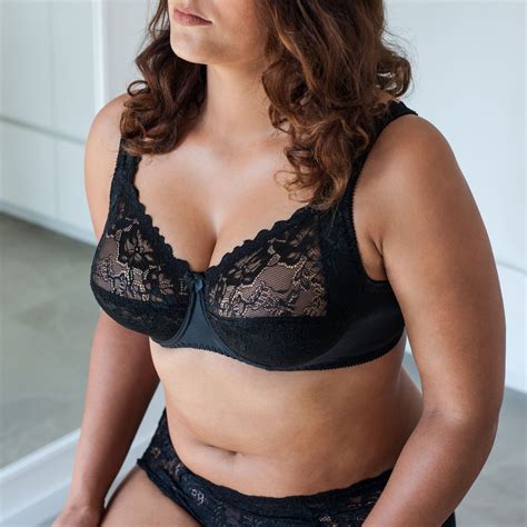 Lace Minimizer Plus Size Bra Full Coverage Bralette See Through