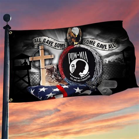 Pow Mia Grommet Flag All Gave Some Some Gave All Lnt356gf Flagwix