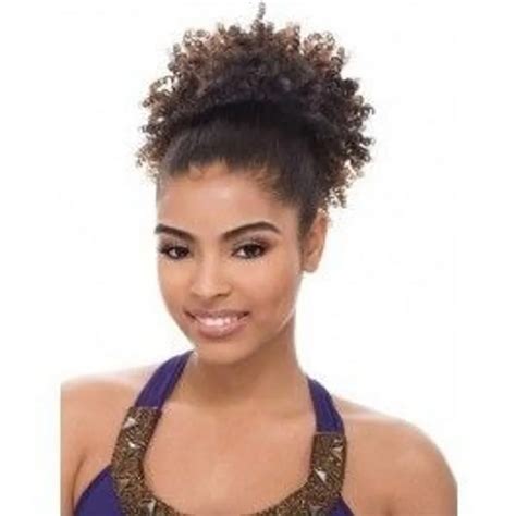 Afro Kinky Curly Ponytail Natural Hair For Black Women Afro Curly