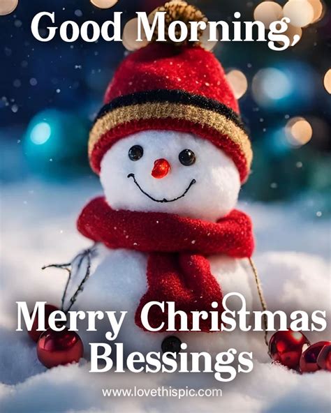 Good Morning Merry Christmas Blessings Pictures Photos And Images