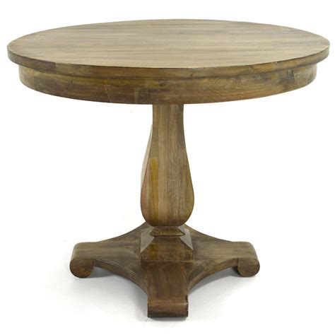 Shop for kitchen round table 36 online at target. Elgin 36" Pedestal Table, Salvaged Gray - Home Source ...