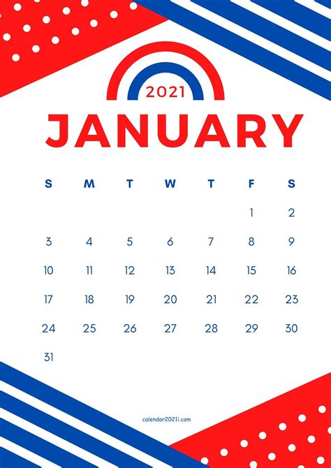 Choose january 2021 calendar template from variety of formats listed below. Cute January 2021 Calendar Designs Free Download ...