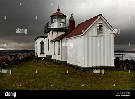 Wa19510 00washington A Stormy Day At West Point Lighthouse In