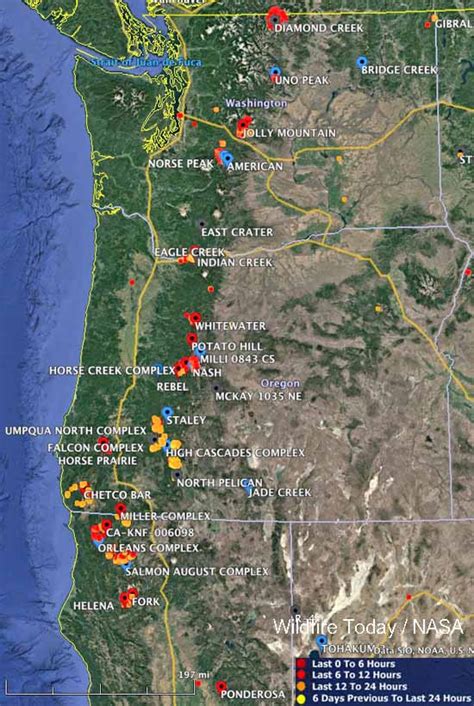 Maps Of Wildfires In The Northwest Us Wildfire Today