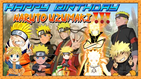 Happy Birthday Naruto Uzumaki October 10😄😄🎉🎈🎂