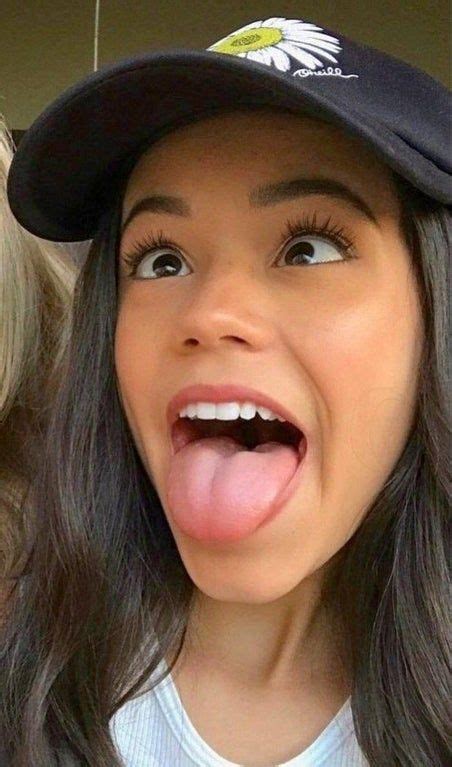 jennaortega jenna ortega long tongue girl girl tongue