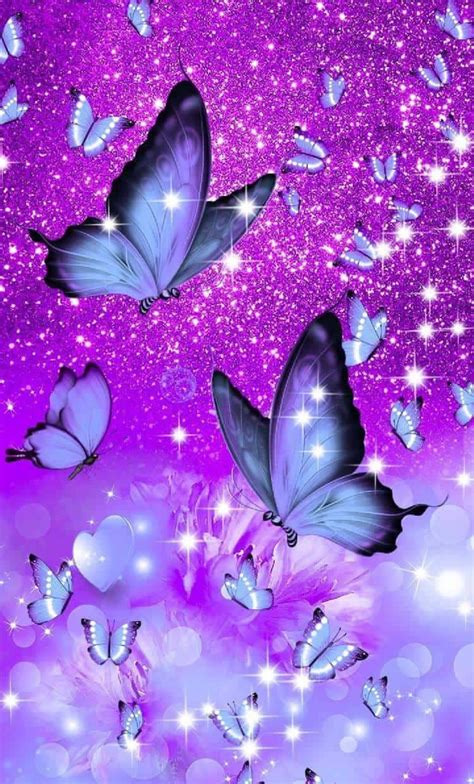 Download Get Lost In The Beauty Of This Purple Butterfly Iphone